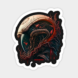 Xeno Helmet - Necro Merch Magnet