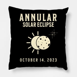 Annular Solar Eclipse United States October 14 2023 Pillow