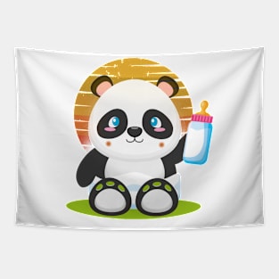 funny panda gift for baby Tapestry