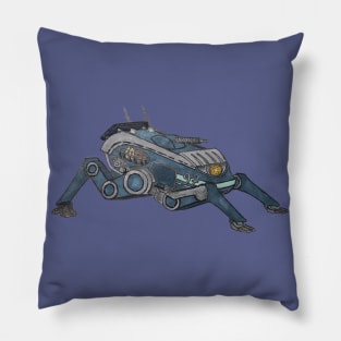 Blue Bus Mecha Pillow