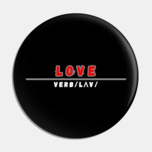 Word Love Pin