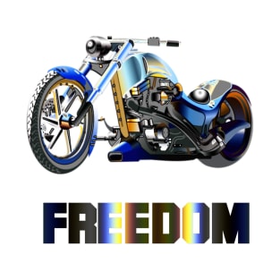 Chopper Motorbike Freedom rider T-Shirt