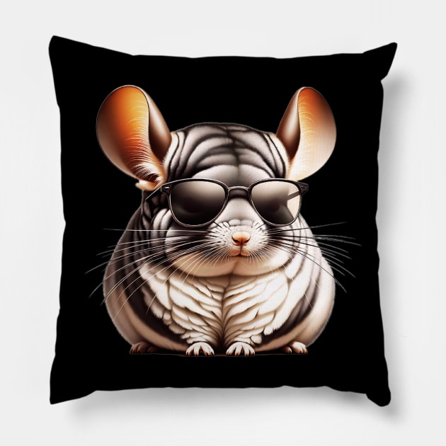 Cute Chinchilla Pillow by The Jumping Cart