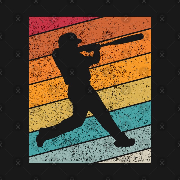 Baseball Outdoor Sports Retro Sunset Design by Up 4 Tee