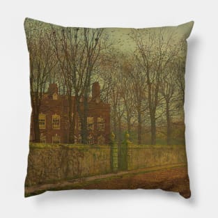 The Rookery by John Atkinson Grimshaw Pillow