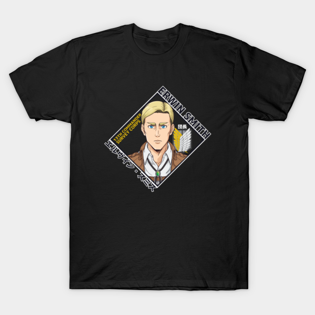 Commander Erwin Smith - Attack On Titan Anime - T-Shirt