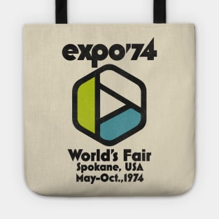 Retro Defunct Expo 74 World's Fair Spokane Washington Tote