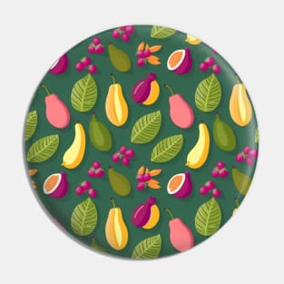 Tropical Fruit Pattern Pin