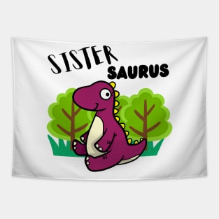 Sistersaurus - a family of dinosaurs Tapestry