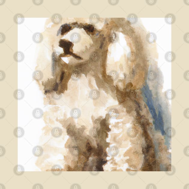 Poodle Watercolor - Gift For Dog Lovers by Edd Paint Something