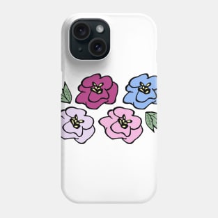 Cute colorful flowers Phone Case