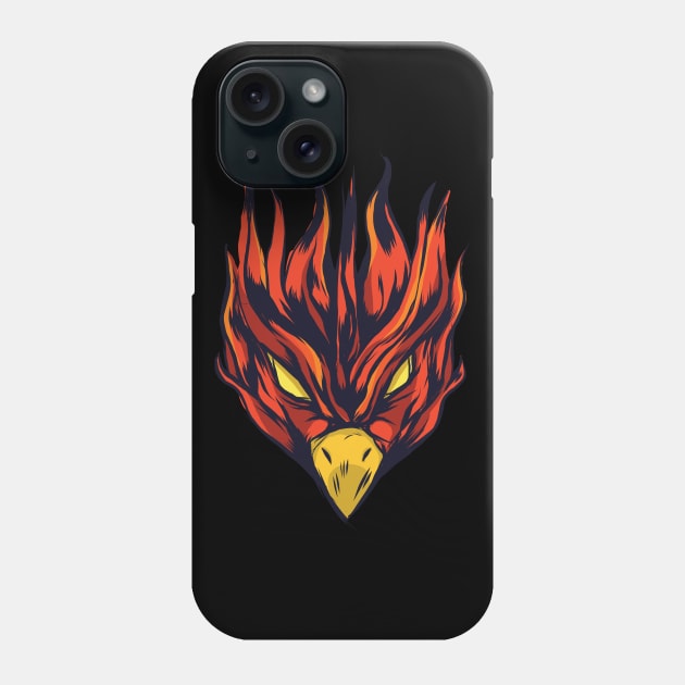 Burning Phoenix Phone Case by EarlAdrian