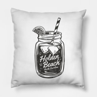 Holden Beach, NC Summertime Vacationing Mason Jars Sippin' Pillow