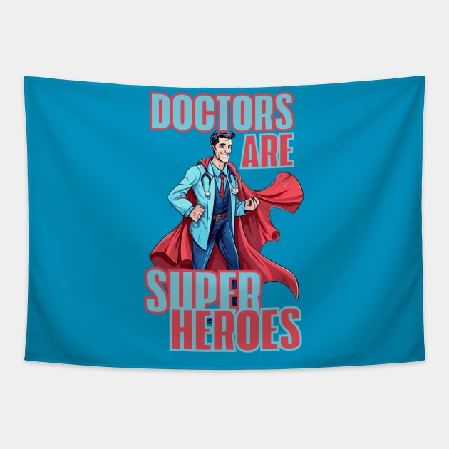 doctors are super heroes Tapestry by FrogandFog