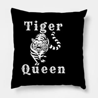 white tiger queen Pillow