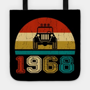 Vintage Jeep 1968 Birthday Jeep Gift Tote