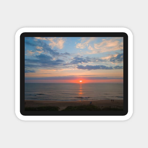 Sunrise in Kill Devil Hills, NC Magnet by Ckauzmann