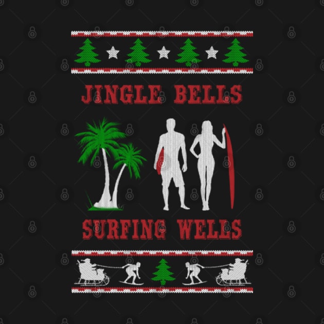 Surfing Ugly Christmas Sweater Xmas Gifts by uglygiftideas