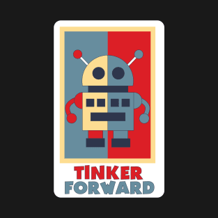 Tinker Robot Tri Color Retro T-Shirt