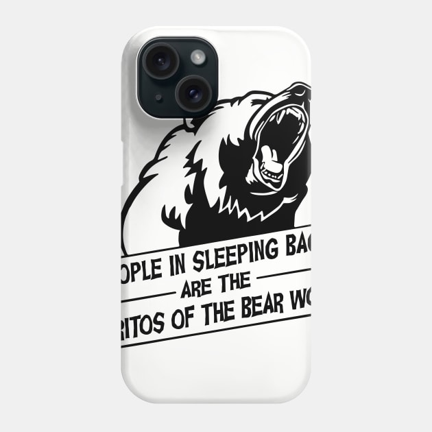 Bear and Burritos Phone Case by Alema Art