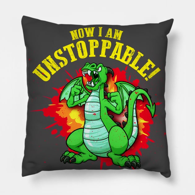 Angry Dragon Pillow by xeftee