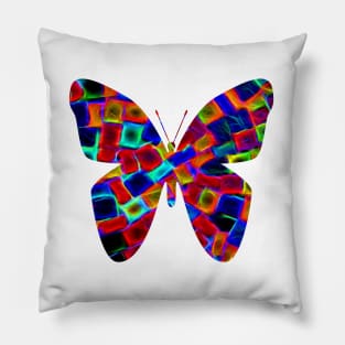 Neon Butterfly Pillow