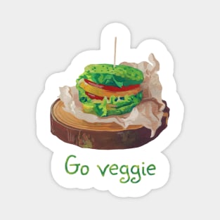 Go veggie! Magnet