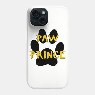 Paw Prince Funny Pet Footprint Animal Lover Pun Phone Case