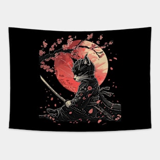 Cat Ninja Journeys Whiskered Tapestry