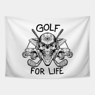 Skeleton Golf Tapestry