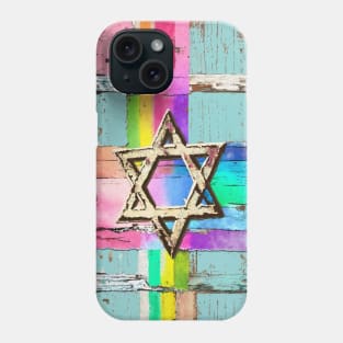 Rainbow Star of David Phone Case