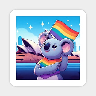 Gay Pride Koala Bear (Sydney, Australia) Magnet