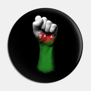 Flag of Wales on a Raised Clenched Fist Pin