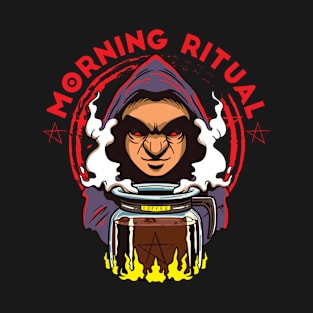 Funny Coffee Lover ritual Barista Comic T-Shirt