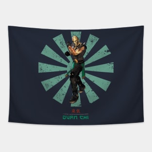 Quan Chi Retro Japanese Mortal Kombat Tapestry