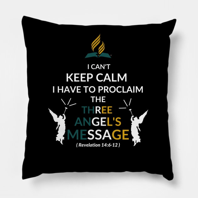 Adventist Three angel's Message Pillow by Just_Christianity