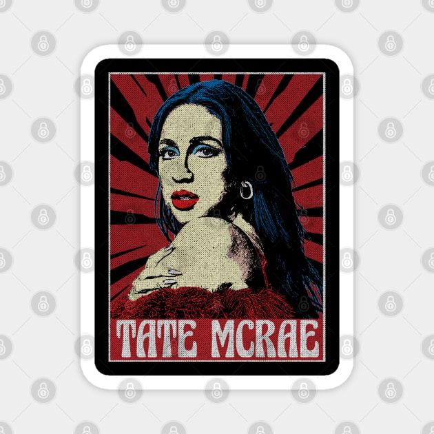 Tate McRae Pop Art Style Magnet by Motor Lipat