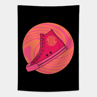 Pink High Top Sneaker Tapestry