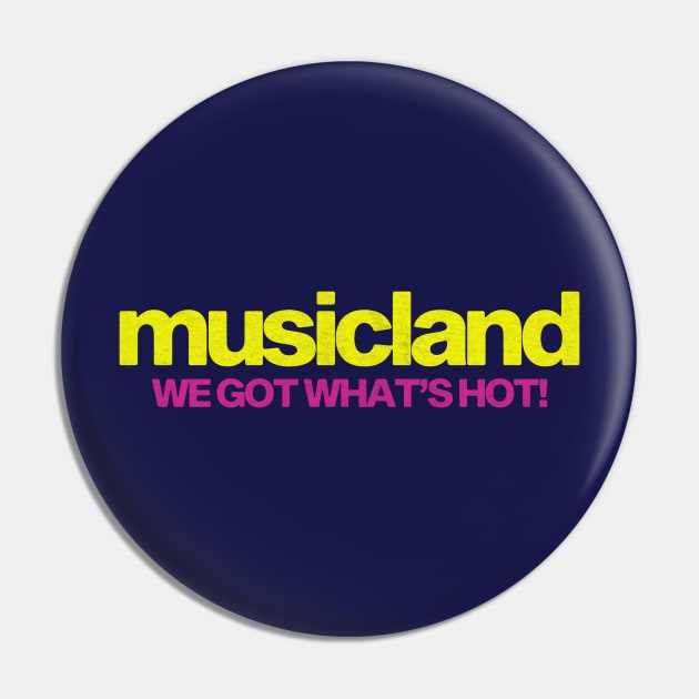 Musicland Record Store Pin by Turboglyde