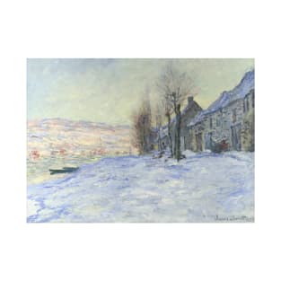 Lavacourt Under Snow by Claude Monet T-Shirt