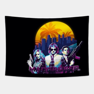 Retro Sunrise WAVE Tapestry