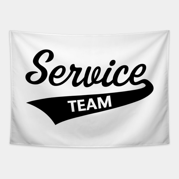 Service Team (Workwear / Black) Tapestry by MrFaulbaum