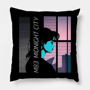 M83 ::: Retro Style Fan Design Pillow