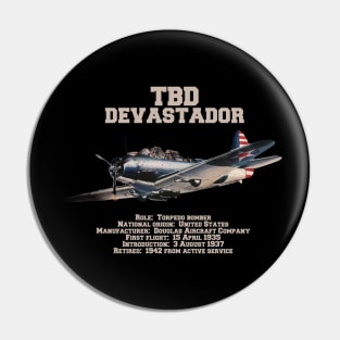 TBD Devastator | WW2 Plane Pin