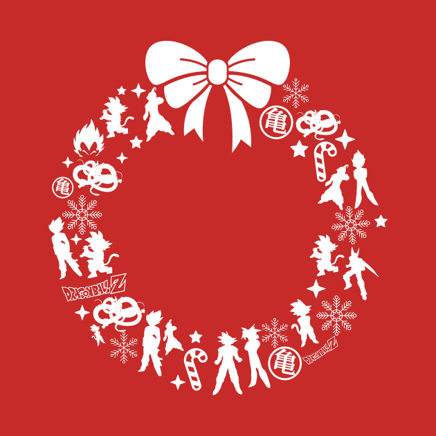 Dragon Ball Z Christmas Wreath Pattern by Rebus28