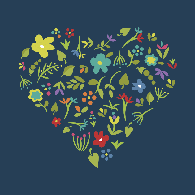 Floral Heart by sixhours