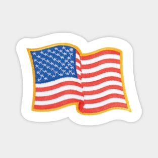 Embroidery American Flag Sticker Magnet