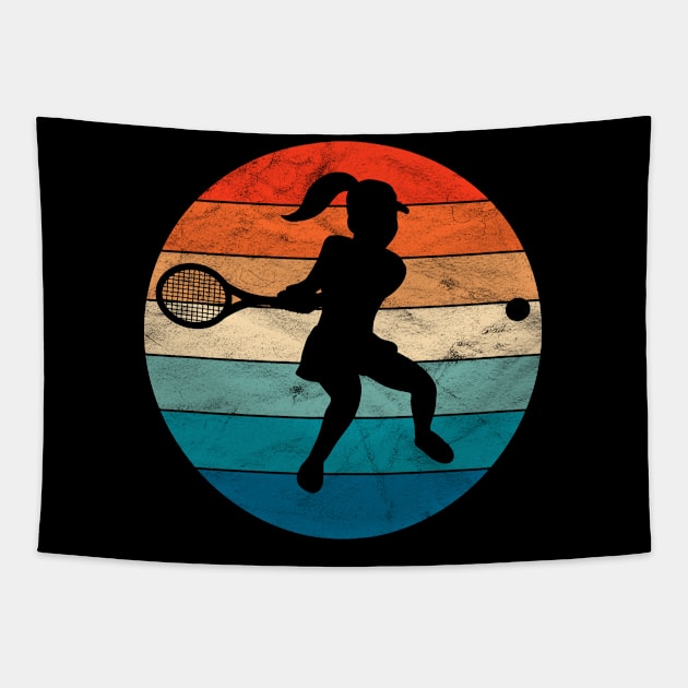 Vintage Tennis player Tapestry by ChadPill