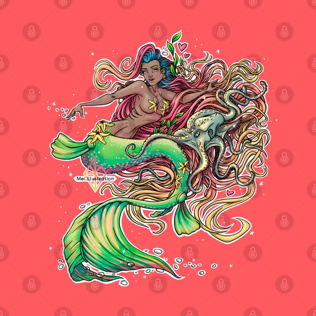 Mermaid Reva Prisma by Mei.illustration