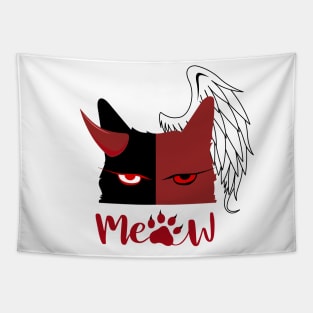 Fallen Angel Meow Tapestry